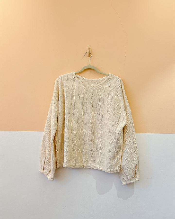 Blusa off mangas textura Gaya M