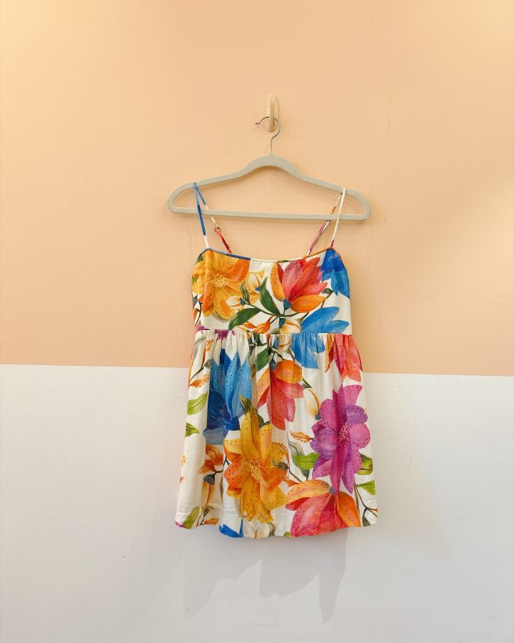 Conjunto bata + short flores Farm M