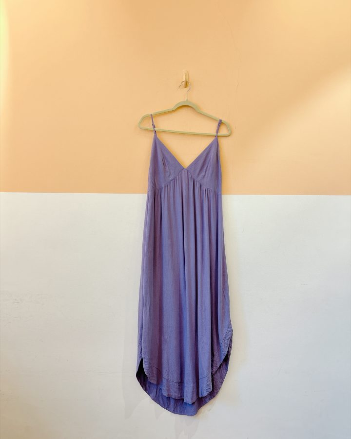 Vestido midi lilás Maria Filó M