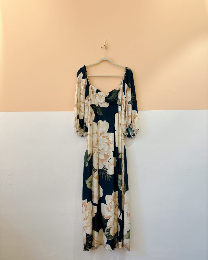 Vestido estampa flores azul Farm P