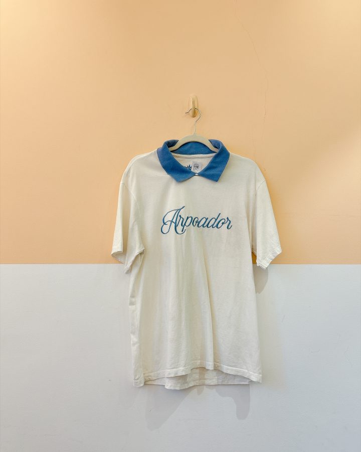 Blusa off arpoador azul Dress To M