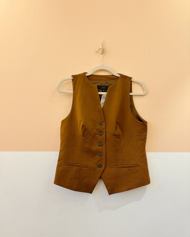 Colete marrom Zara G