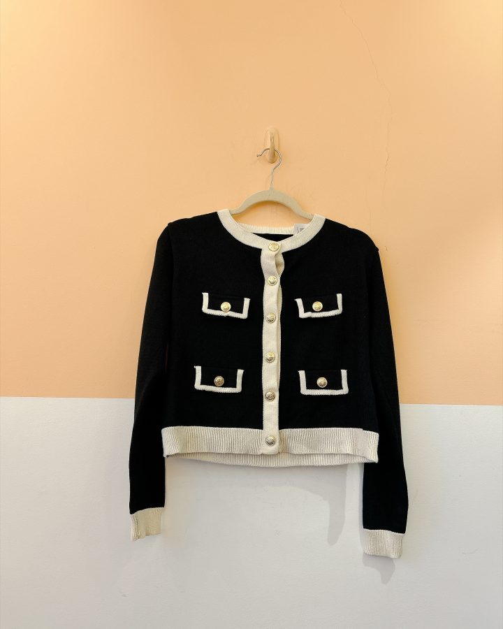 Casaqueto tricot p&b U