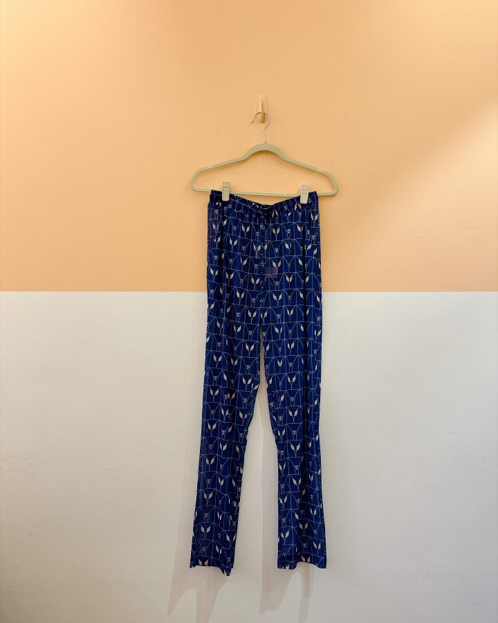 Calça tule roxa estampada Parioca M
