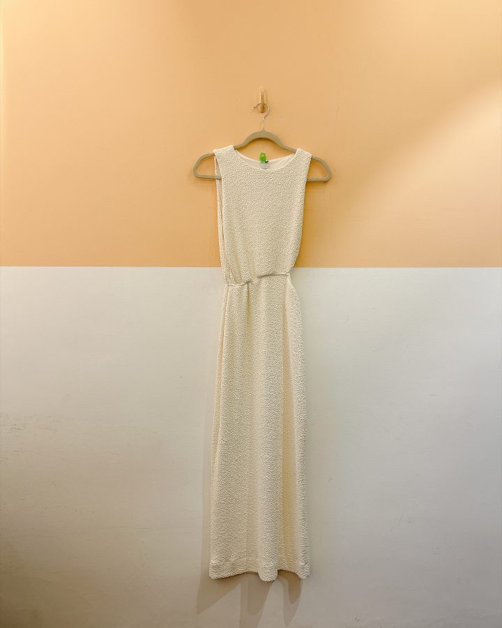 Vestido branco textura Farm G