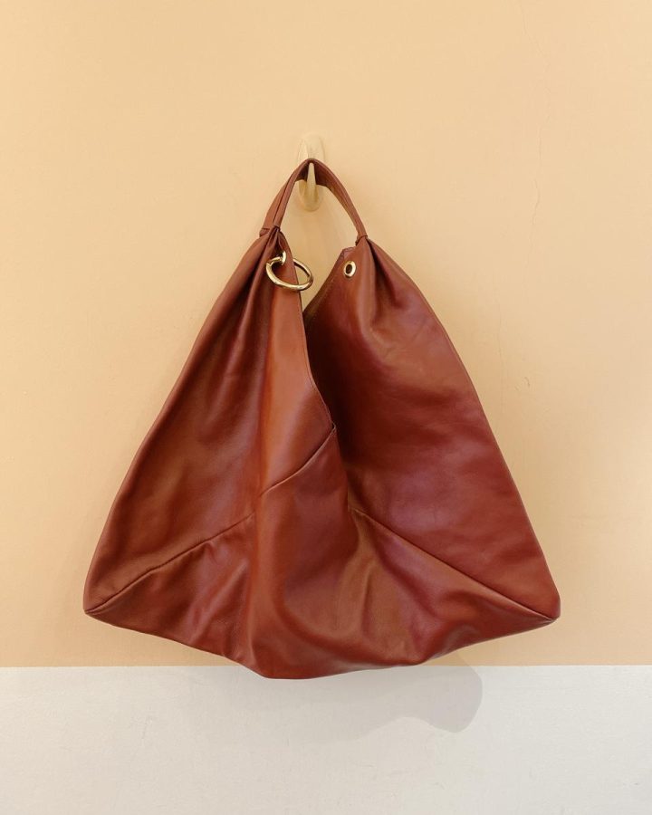 Bolsa vinho couro