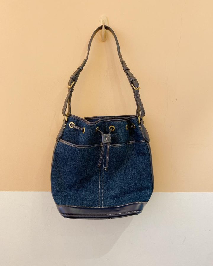 Bolsa saco jeans Zara