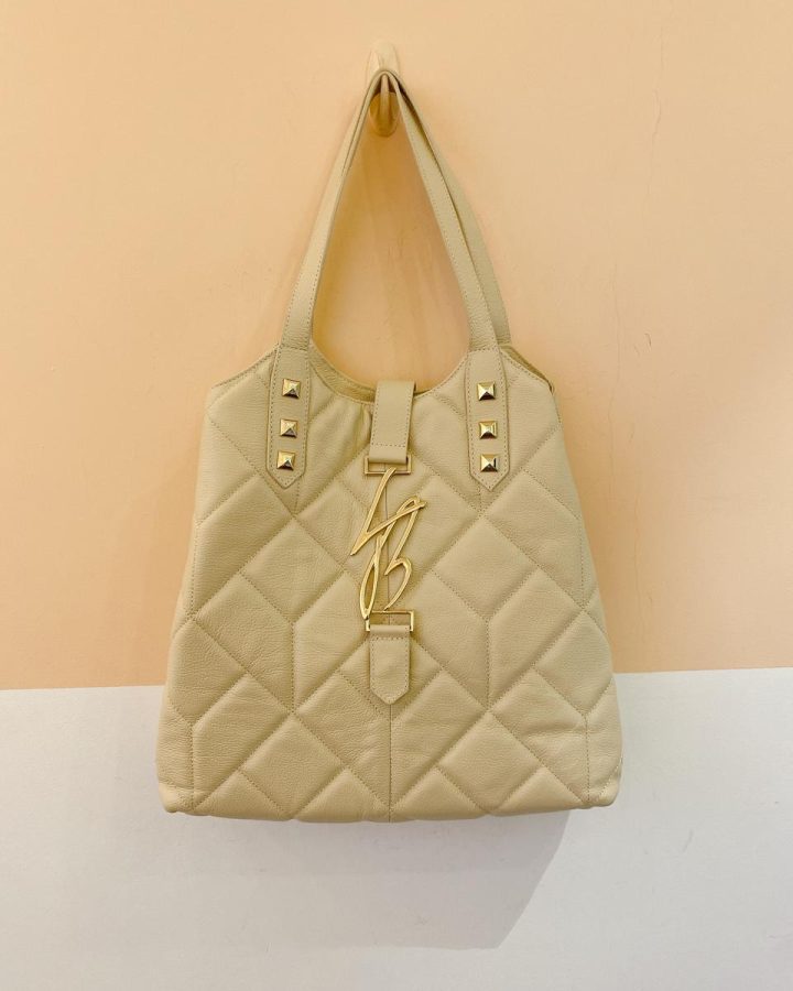 Bolsa grande off white Luiza Barcelos