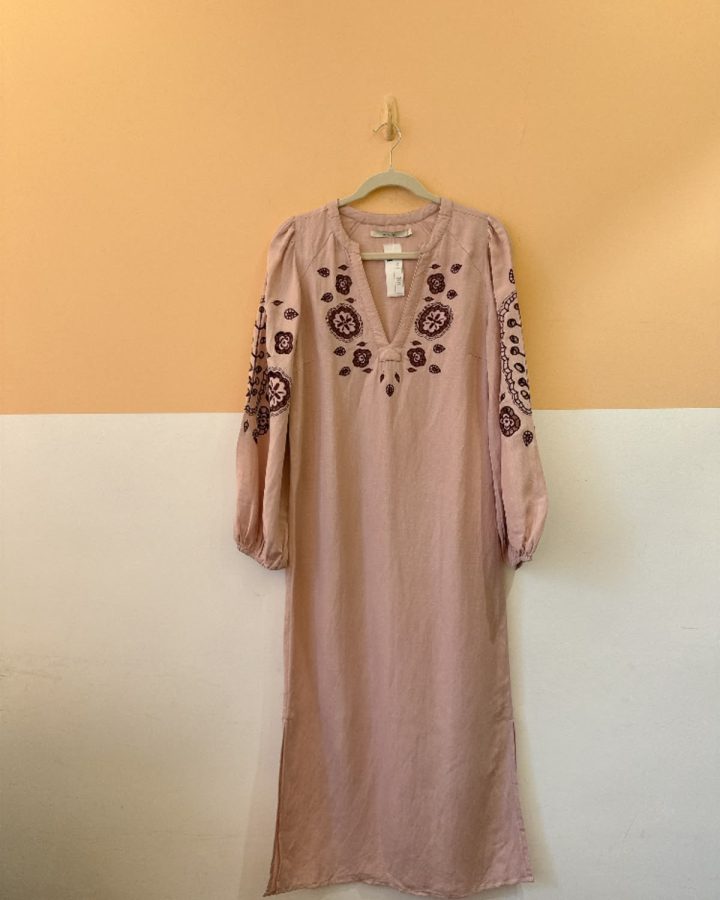 Vestido Nude Bordado Maria Filó P