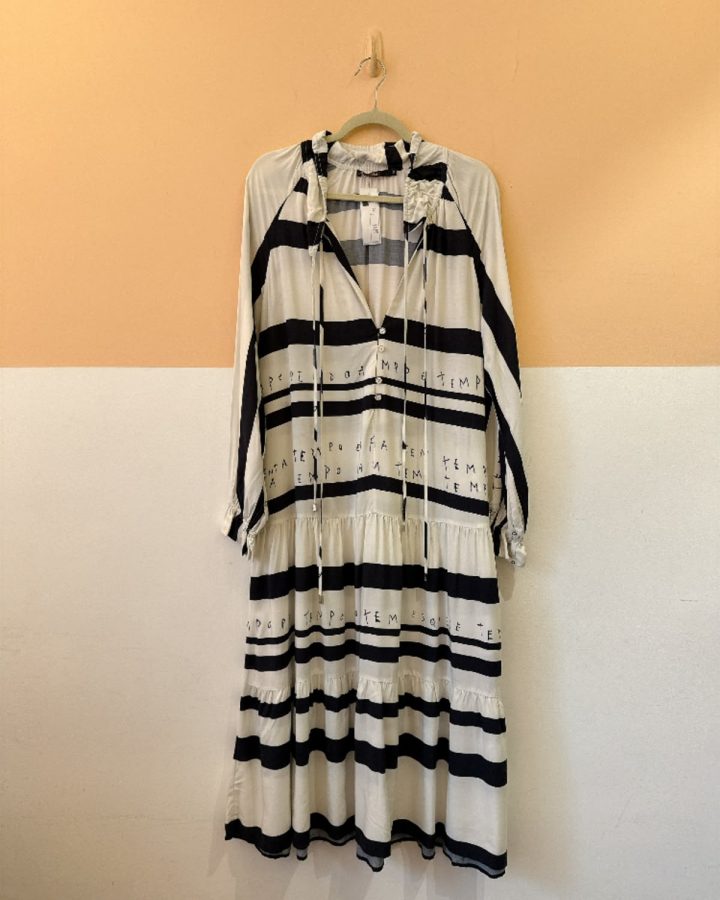 Vestido midi P&B Frases 36