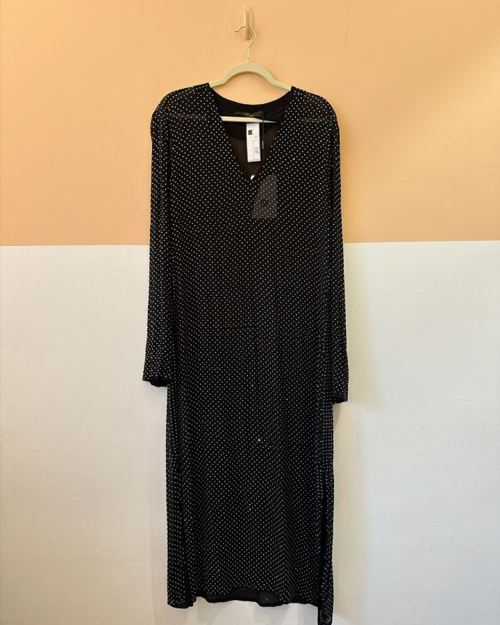 Vestido preto brilhos Animale P