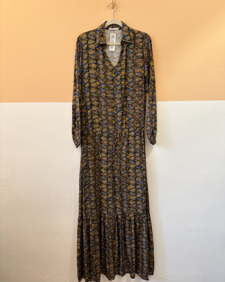 Vestido longo estampado Vanessa Tobler P