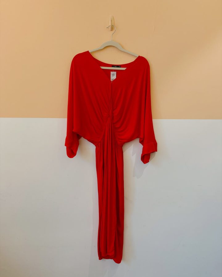 Vestido Vermelho Midi Rue 38