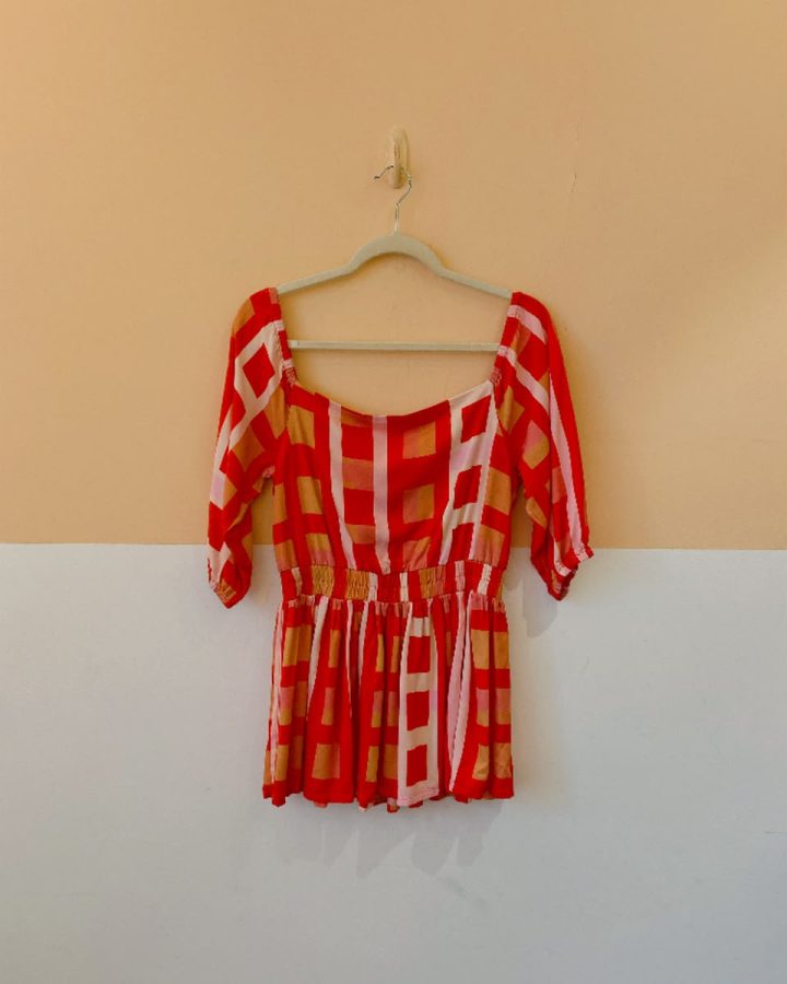 Blusa Estampa Vermelha Pura M