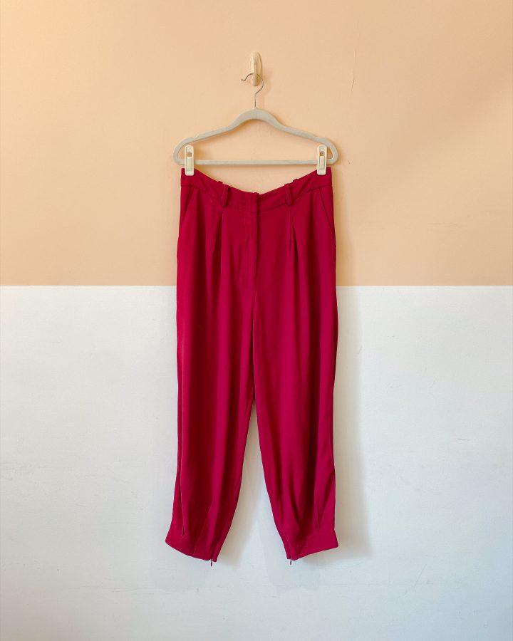 Calça barrel vinho new helena NV 42