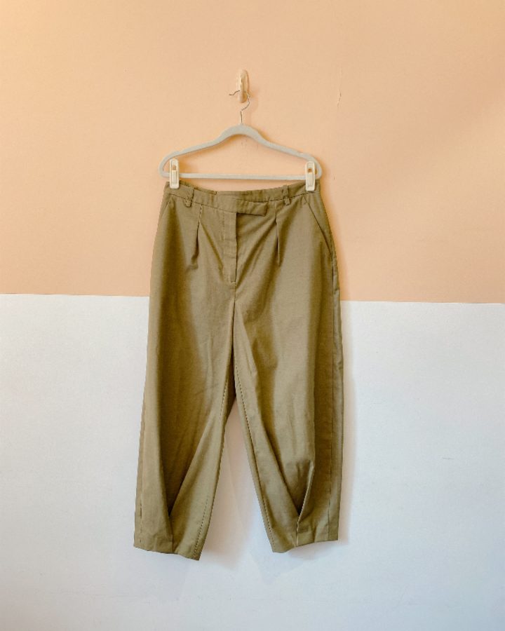 Calça barrel musgo NV 40