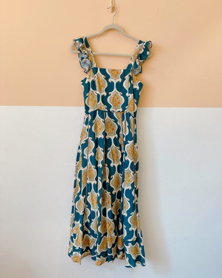 Vestido midi estampado Fernanda Di Biase P