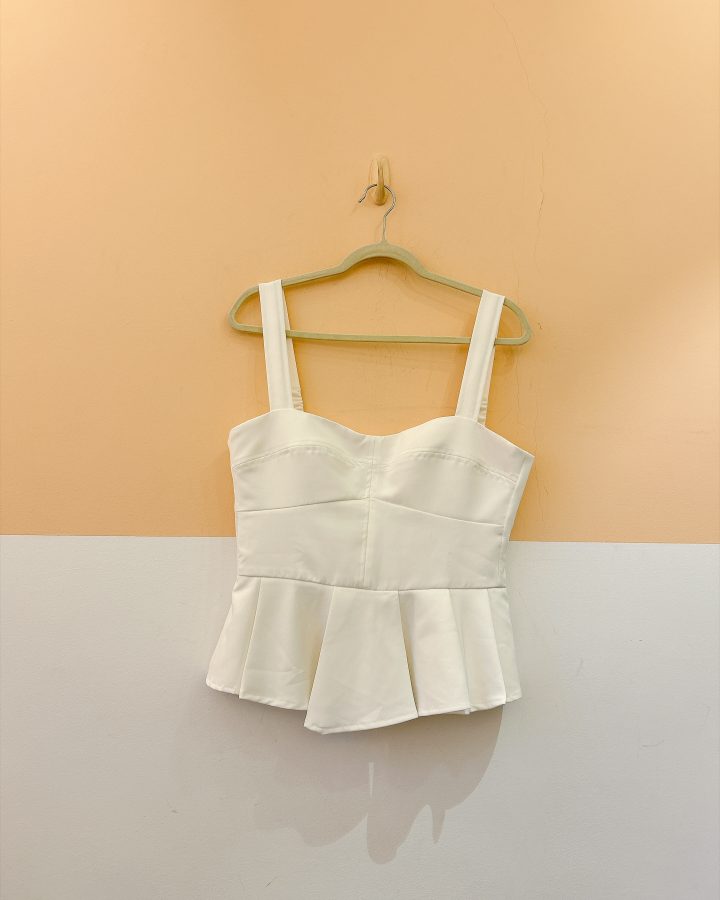 Blusa branca peplum Lizie G