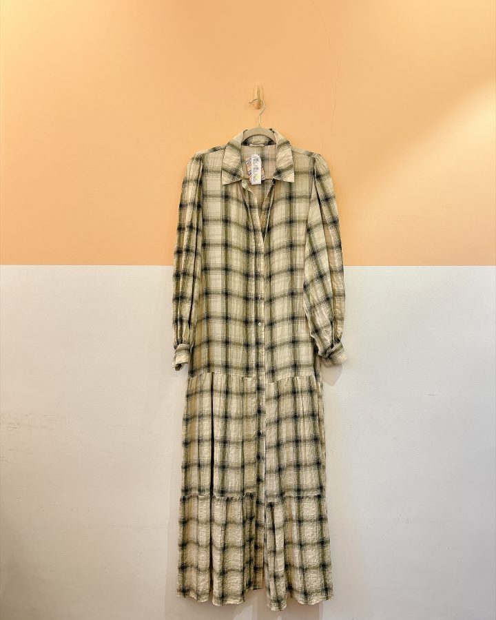 Vestido midi xadrez Renner G