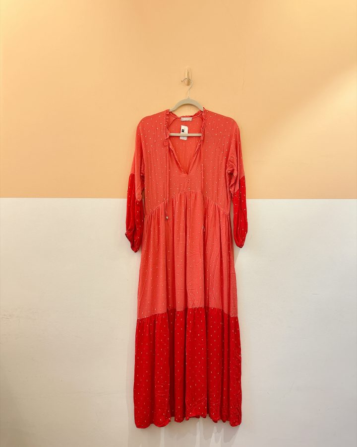 Vestido midi tons rosa Ideologic P