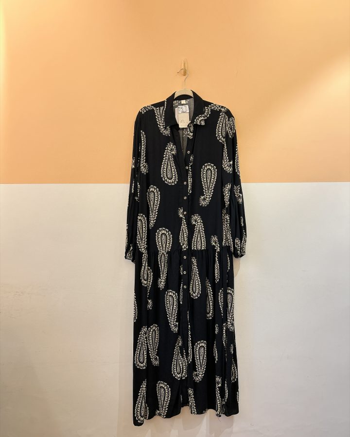 Vestido estampado preto Renner M