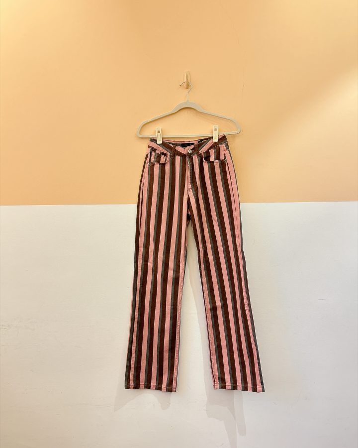 Calça jeans listrada Zara 34