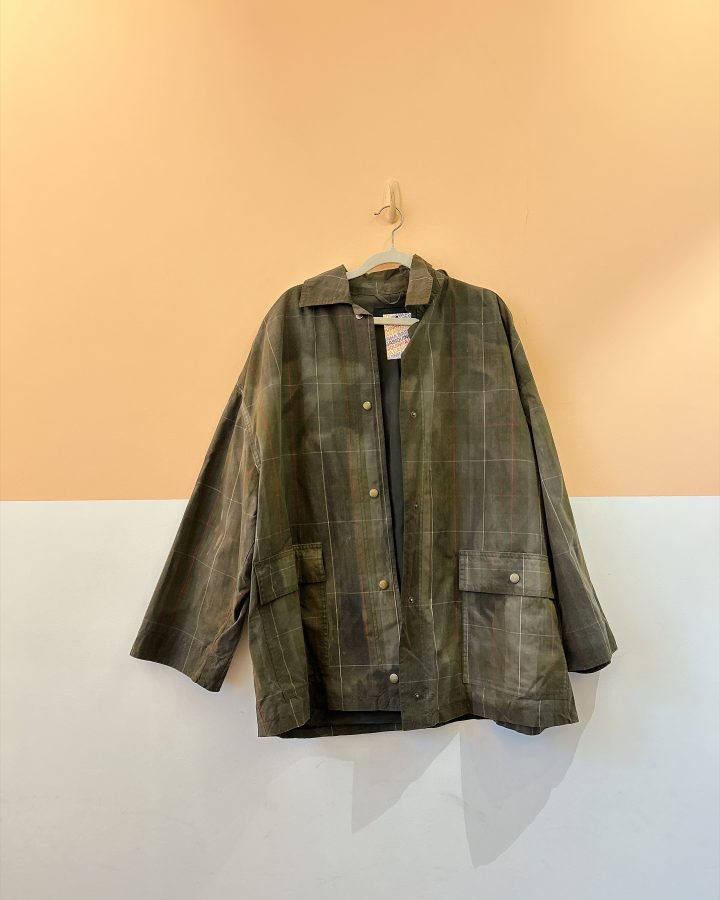 Parka sarja verde musgo listras Zara PP/P