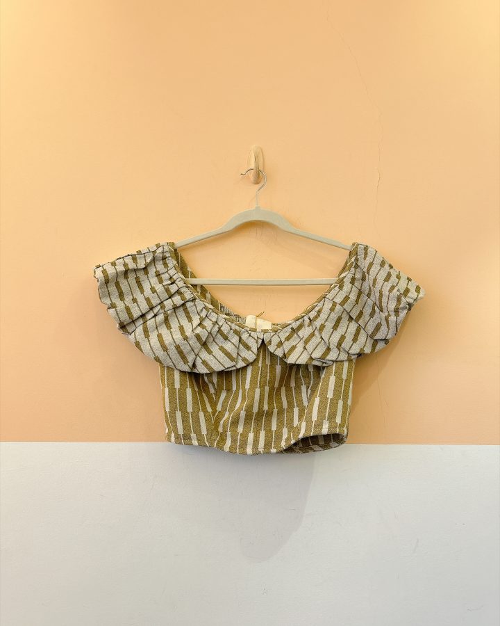 Top verde babados Savy 38