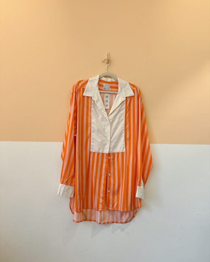 Conjunto listrado laranja e rosa Betina de Luca 38/42