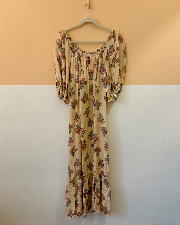 Vestido midi ciganinha floral Maria Filó M