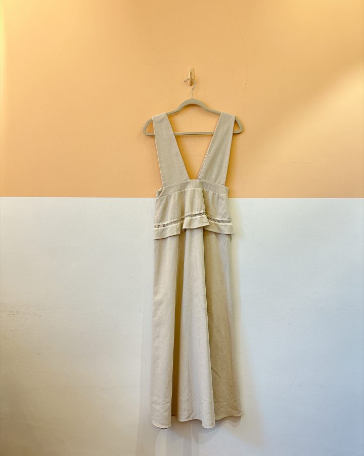 Salopete bege peplum Rio de Jas P