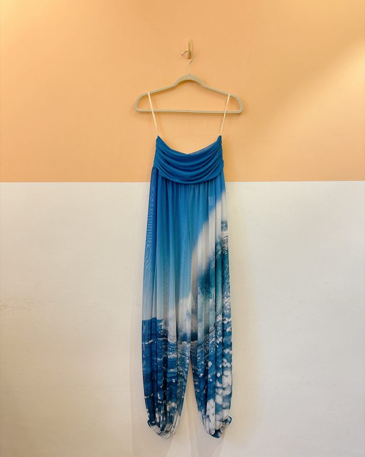 Calça aladim tule azul Tig P